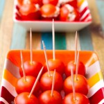 Tomates cerises caramélisées
