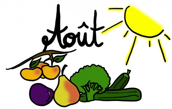 Fruits et Légumes du mois d'aout
